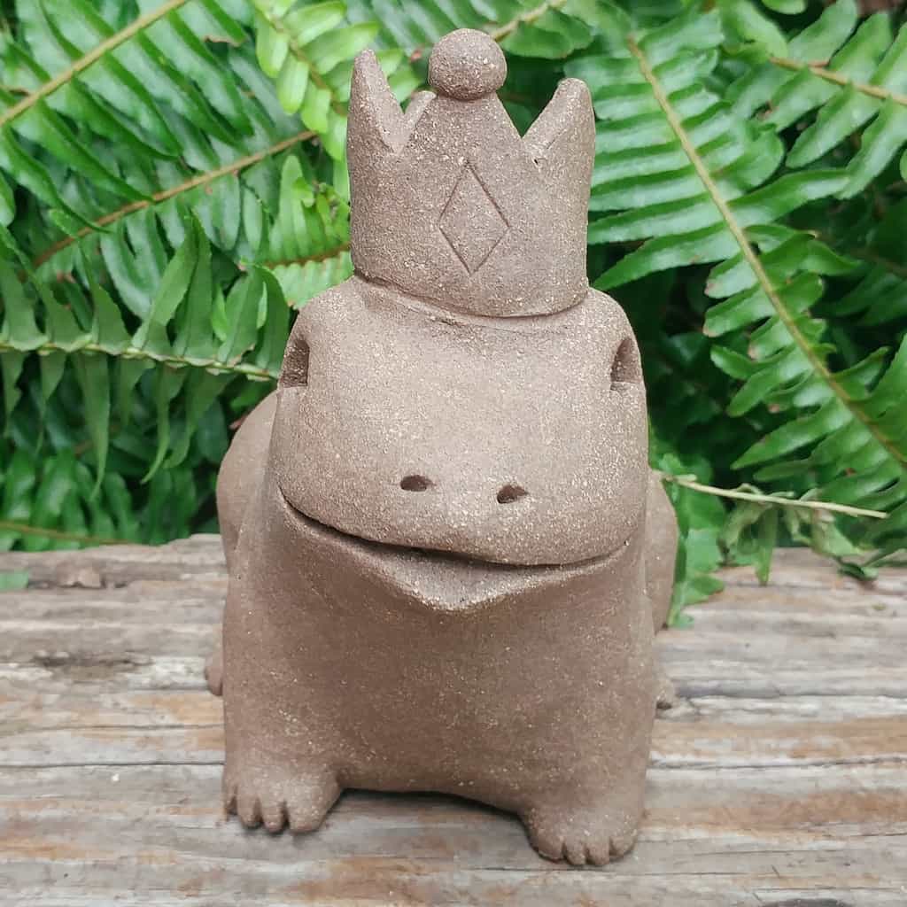 Margaret Hudson Frog Planter - Handmade Ceramic Sculpture
